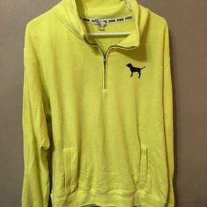Neon Yellow VS half zip